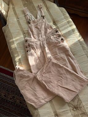 Spell — Pink Denim Overalls - Soft Blush (organic cotton)